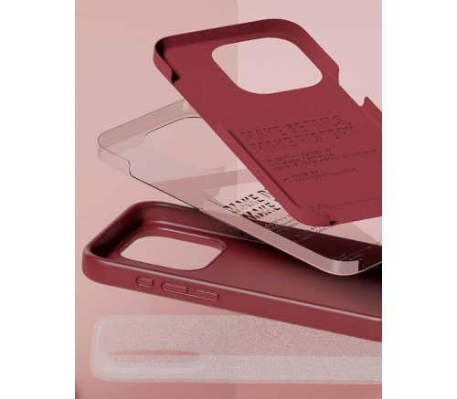 Чехол Elago для iPhone 15 Pro Soft silicone (Liquid) Бургундия - фото 4