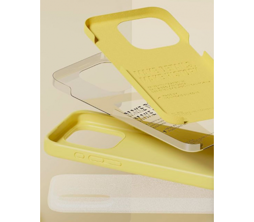 Чехол Elago для iPhone 15 Pro Soft silicone (Liquid) Желтый - фото 4