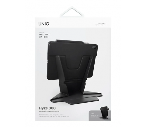 Чехол Uniq для iPad Air 11 (2024) Ryze 360, Светло-черный - фото 5Чехол Uniq для iPad Air 11 (2024) Ryze 360, Светло-черный - фото 5