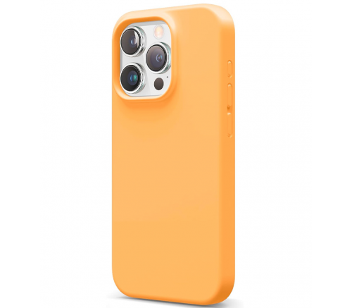 Чехол Elago для iPhone 15 Pro Soft silicone (Liquid) Апельсин - фото 1