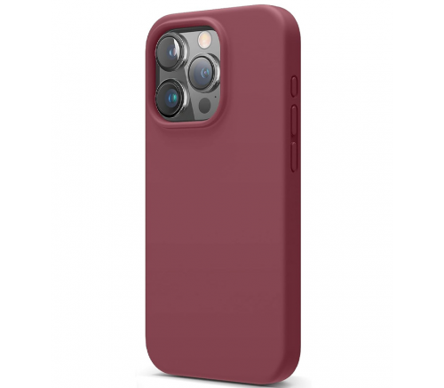 Чехол Elago для iPhone 15 Pro Soft silicone (Liquid) Бургундия - фото 1