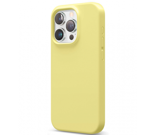 Чехол Elago для iPhone 15 Pro Soft silicone (Liquid) Желтый - фото 1