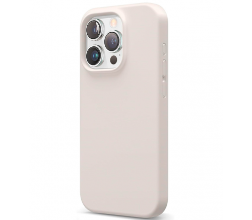 Чехол Elago для iPhone 15 Pro Soft silicone (Liquid) Камень - фото 1