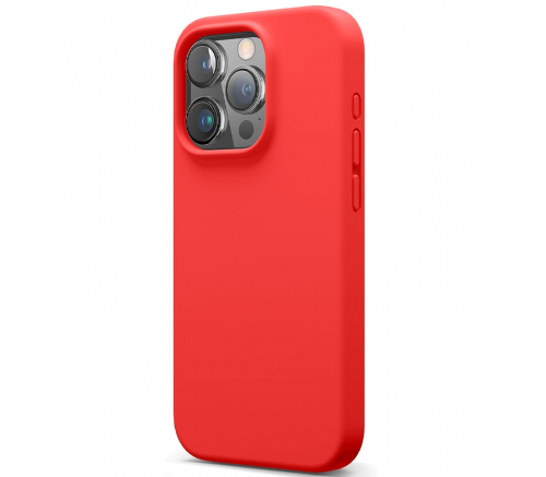 Чехол Elago для iPhone 15 Pro Soft silicone (Liquid) Ледяной Красный - фото 1