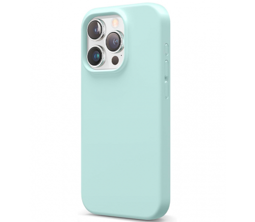 Чехол Elago для iPhone 15 Pro Soft silicone (Liquid) Мятный - фото 1