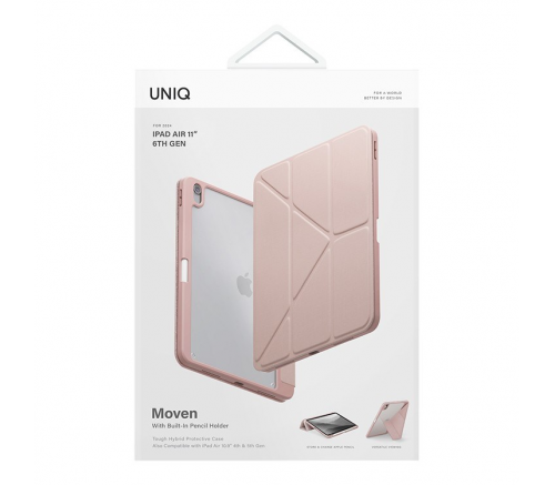 Чехол Uniq для iPad Air 11 (2024) Moven, розовый - фото 7