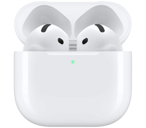 Беспроводные наушники Apple AirPods 4, с зарядным футляром MagSafe, белый фото 1