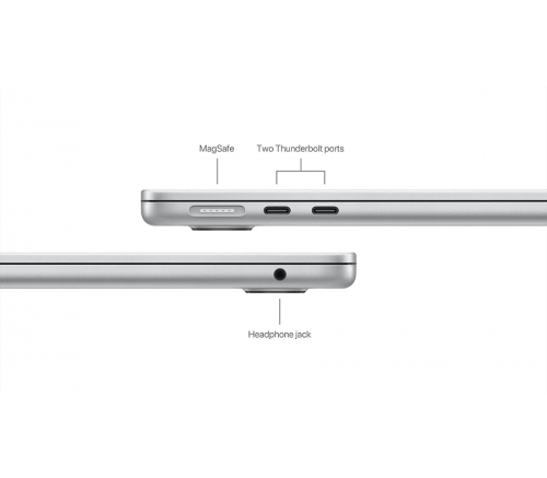 Apple MacBook Air 13" (2022), M3 8-Core, 8 ГБ, 256 ГБ, SSD, 8-Core GPU, русская раскладка, серебристый фото 6