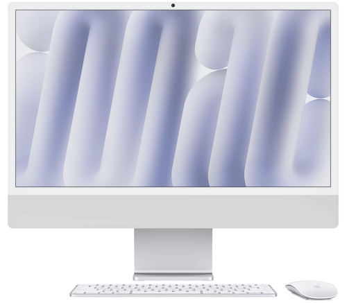 Apple iMac 24" Retina 4.5K (2024) M4, 8-Core, 16 ГБ, 256 ГБ SSD, 8-Core GPU, A2439, русская раскладка, серебристый 1