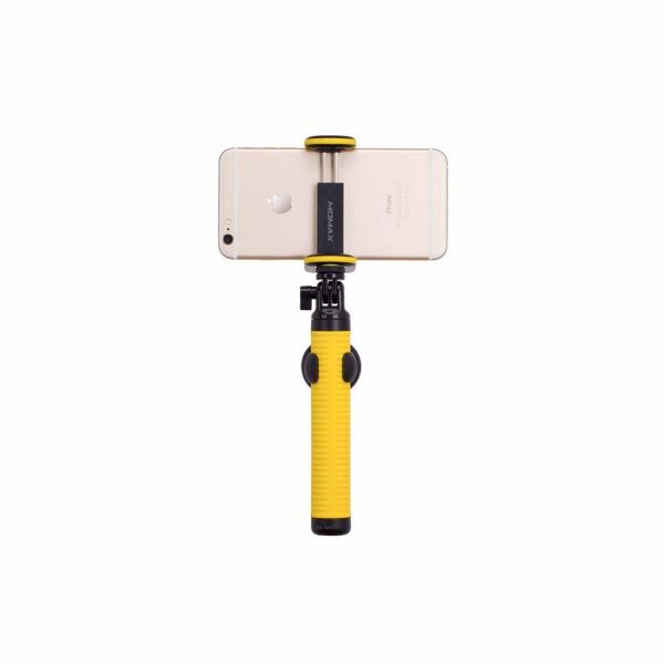 Фото монопода для селфи Momax Selfie Hero Bluetooth Selfie Pod 70 см, желтый