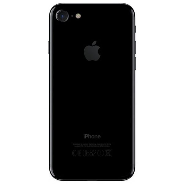 Вид Apple iPhone 7 256GB Jet Black сзади
