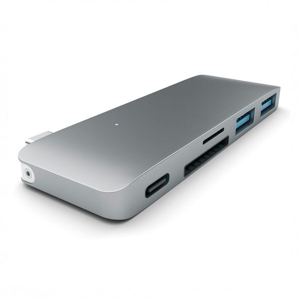 фото товара Зарядное устройство Satechi USB-C hub pass through charging, серый