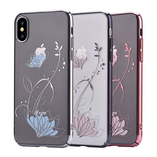 фото товара Чехол Devia Crystal Lotus для iPhone X, розовое золото