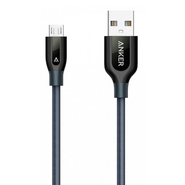 Фото кабеля Anker PowerLine+ microUSB на USB-A, 0.9 метра