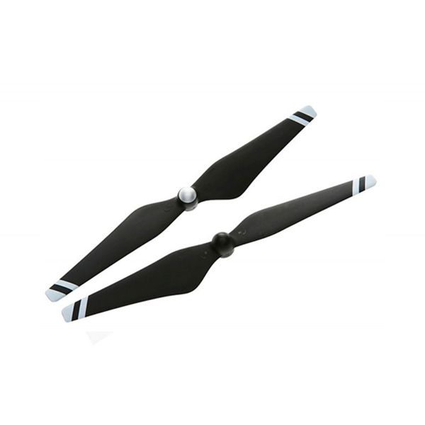 Набор пропеллеров для Phantom 3 9450 Carbon Fiber, чёрные с белыми полосками-фото