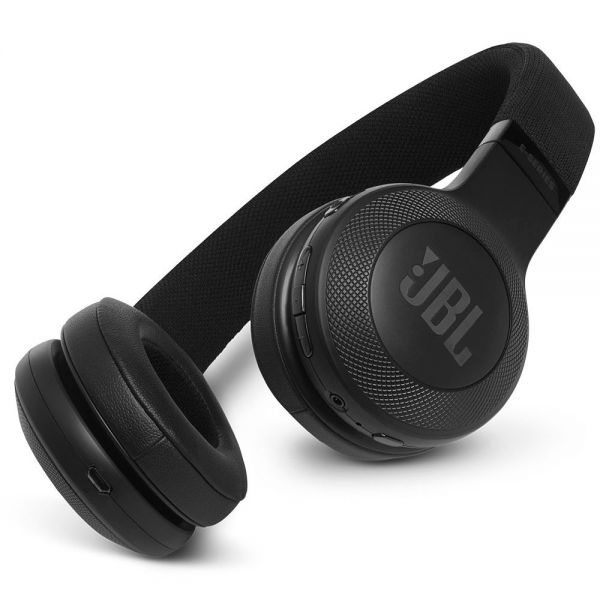 Беспроводные наушники JBL E45 BT, с микрофоном, накладные, чёрный - фото 1