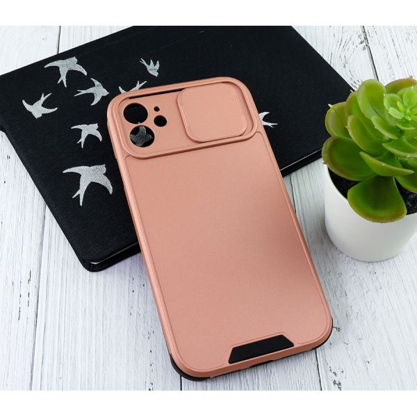 Чехол HOCO Camera lens protector series для iPhone 11 розовое золото