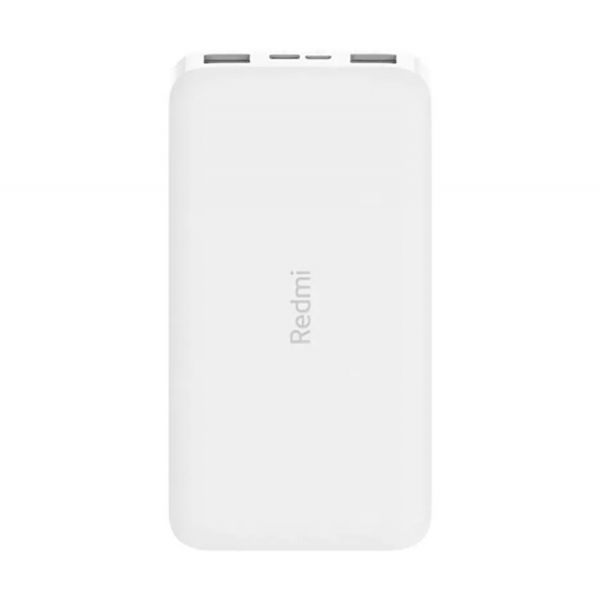 Внешний аккумулятор Xiaomi Redmi, 2 USB-A, 10000 мАч, 37 Вт, 2.4A, белый - фото1