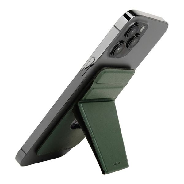 Магн. бумажник UNIQ с функцией стенда LYFT Magnetic Зеленый - фото 2