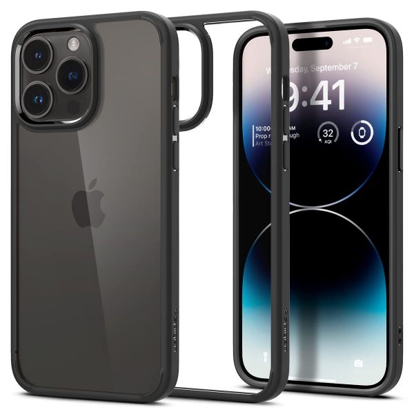 Чехол-накладка Ultra Hybrid для iPhone 14 Pro Max, полиуретан (TPU), (Matte Black) чёрный - фото 2