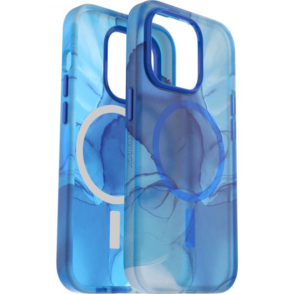 Чехол-накладка OtterBox Figura Series Case with MagSafe for iPhone 14 Pro - голубой, прозрачный - фото 3