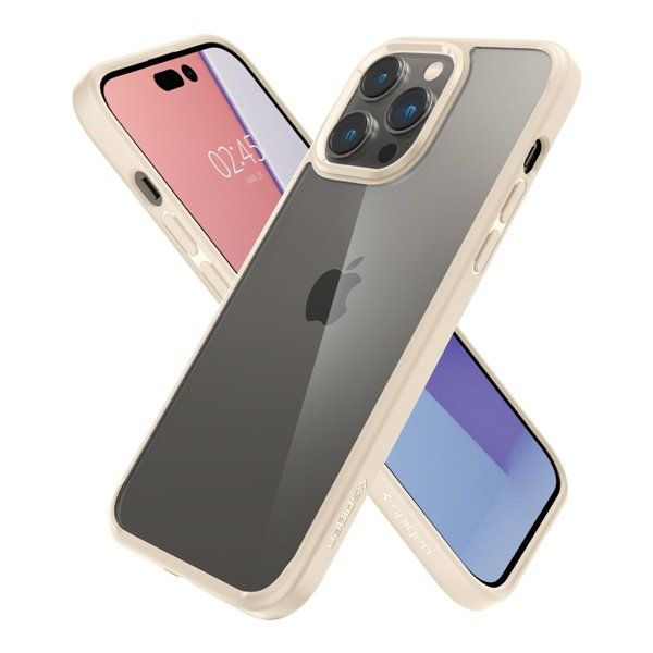 Чехол-накладка Ultra Hybrid для iPhone 14 Pro Max, полиуретан (TPU), (Sand Beige) бежевый - фото 4
