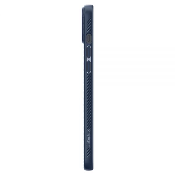 Чехол-накладка Spigen Liquid Air для iPhone 14, полиуретан (TPU), синий - фото 9