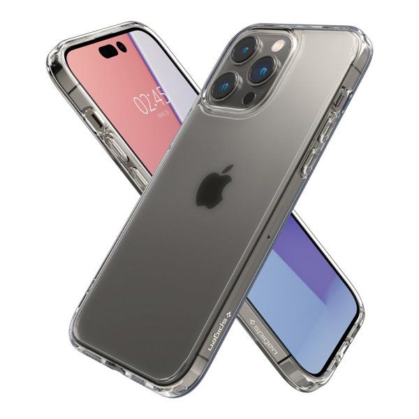 Чехол-накладка Spigen Ultra Hybrid для iPhone 14 Pro, полиуретан (TPU), (Frost Clear) прозрачный - фото 5