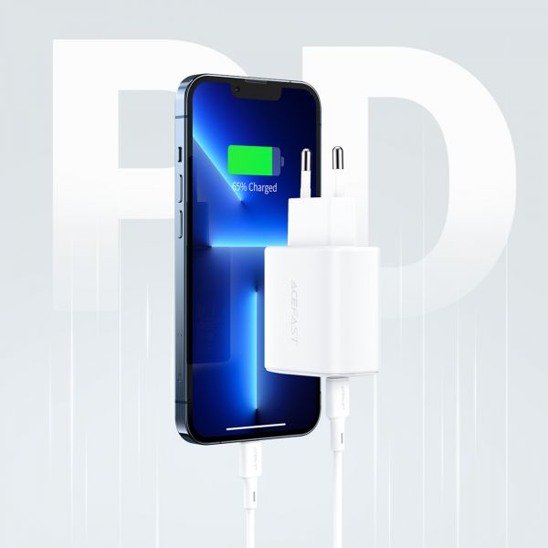 СЗУ ACEFAST A1 PD 20W 1USB-C (белый) - фото 4