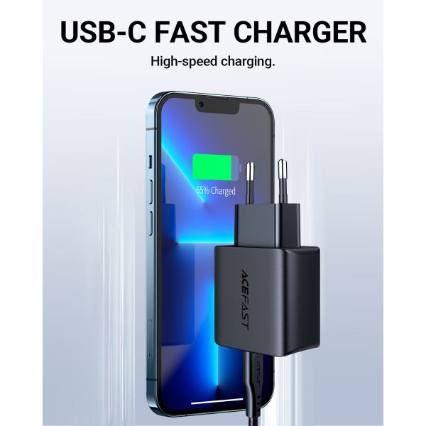 СЗУ ACEFAST A1 PD 20W 1USB-C (черный) - фото 5