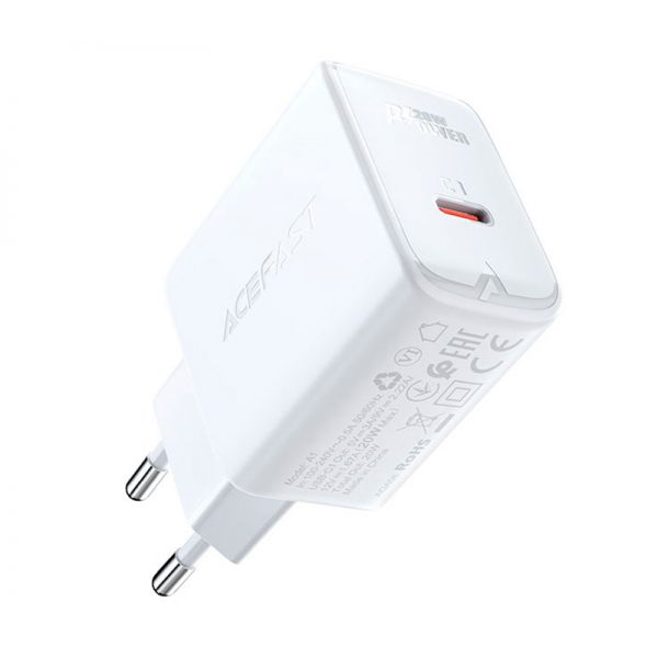 СЗУ ACEFAST A1 PD 20W 1USB-C (белый) - фото 1