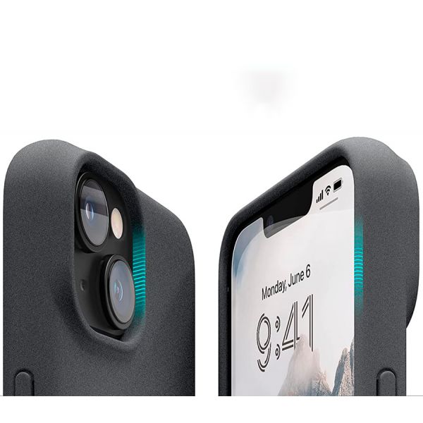 Elago для iPhone 14 чехол PEBBLE (tpu/stone) Темно-серый - фото 2