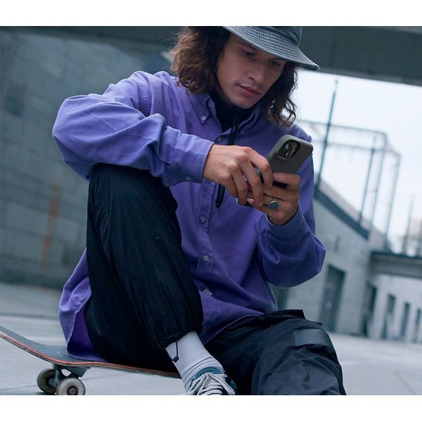 Elago для iPhone 14 чехол GLIDE (tpu+pc) Темно-серый/черный - фото 5