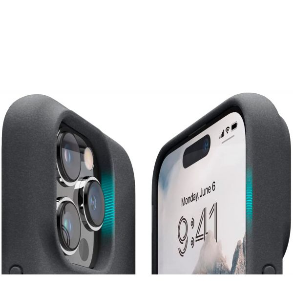 Elago для iPhone 14 Pro Max чехол PEBBLE (tpu/stone) Темно-серый - фото 2