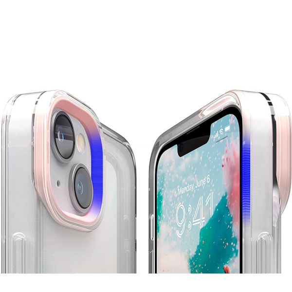 Elago для iPhone 14 Plus чехол GLIDE (tpu+pc) прозрачный-розовый - фото 2