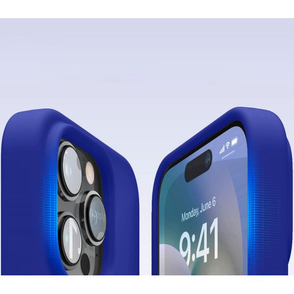 Elago для iPhone 14 Pro чехол Soft silicone (Liquid) Синий кобальт - фото 4