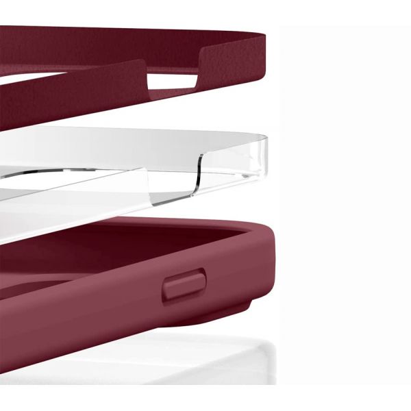 Elago для iPhone 14 Pro Max чехол Soft silicone (Liquid) Бургундия - фото 3