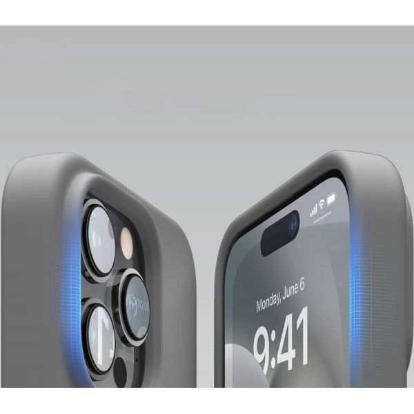 Elago для iPhone 14 Pro чехол Soft silicone (Liquid) Темно серый - фото 4