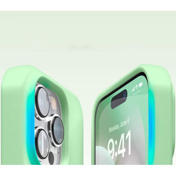 Elago для iPhone 14 Pro чехол Soft silicone (Liquid) Пастельно-зеленый - фото 4