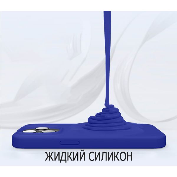 Elago для iPhone 14 Pro чехол Soft silicone (Liquid) Синий кобальт - фото 5