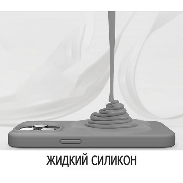 Elago для iPhone 14 Pro чехол Soft silicone (Liquid) Темно серый - фото 5