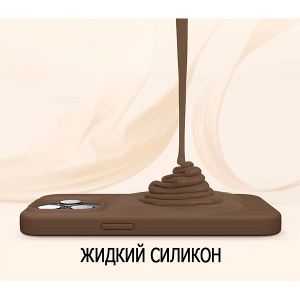 Elago для iPhone 14 Pro чехол Soft silicone (Liquid) коричневый - фото 5