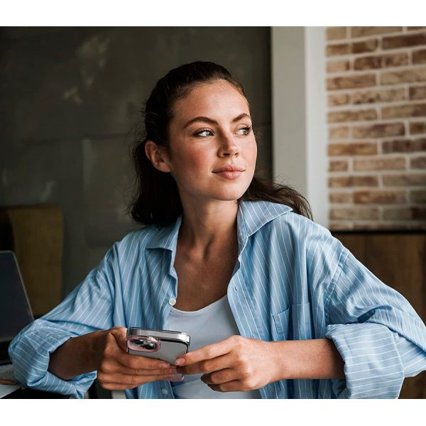 Elago для iPhone 14 Plus чехол GLIDE (tpu+pc) прозрачный-розовый - фото 5