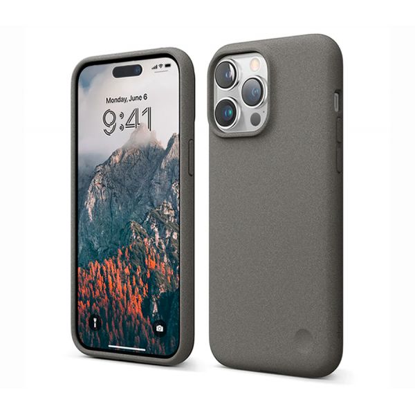 Elago для iPhone 14 Pro Max чехол PEBBLE (tpu/stone) Серый - фото 1