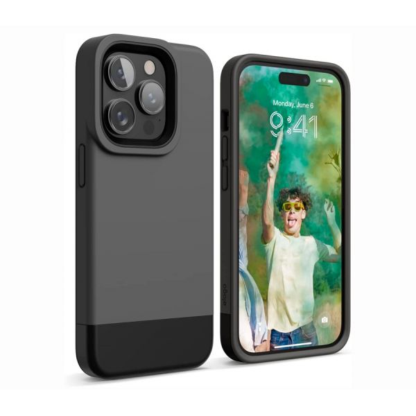 Elago для iPhone 14 Pro чехол GLIDE (tpu+pc) Темно-серый/черный - фото 1