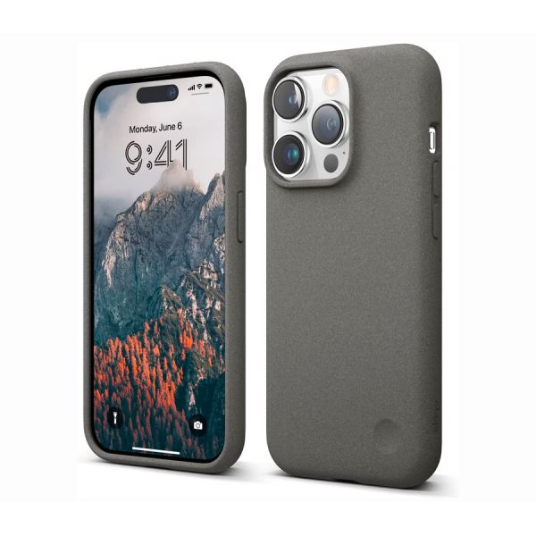 Elago для iPhone 14 Pro чехол PEBBLE (tpu/stone) Серый - фото 1