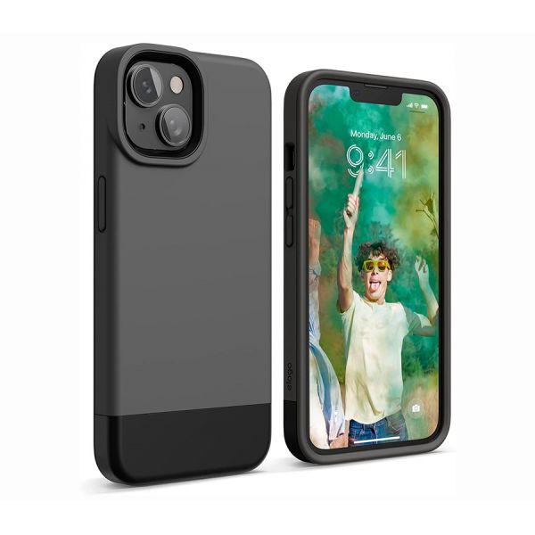 Elago для iPhone 14 чехол GLIDE (tpu+pc) Темно-серый/черный - фото 1