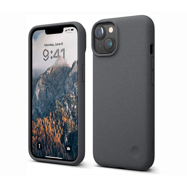 Elago для iPhone 14 чехол PEBBLE (tpu/stone) Темно-серый - фото 1