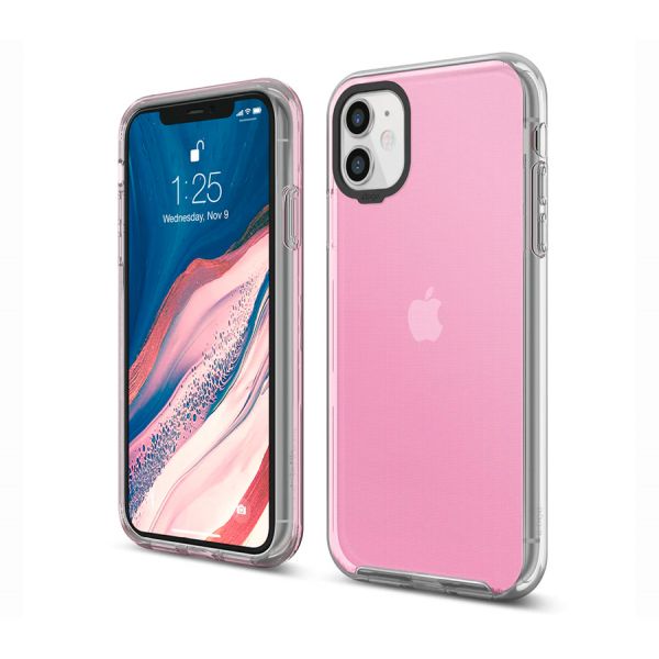 Чехол Elago для iPhone 11 Hybrid case (PC/TPU) Lovely розовый - фото 1