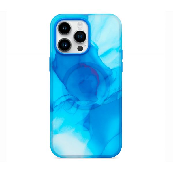 Чехол-накладка OtterBox Figura Series Case with MagSafe for iPhone 14 Pro - голубой, прозрачный - фото 1